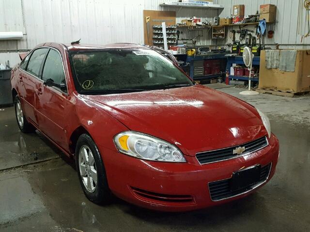 2G1WT58K179164404 - 2007 CHEVROLET IMPALA LT RED photo 1