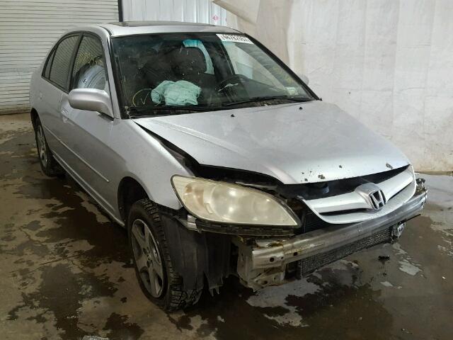 2HGES26754H625660 - 2004 HONDA CIVIC EX SILVER photo 1