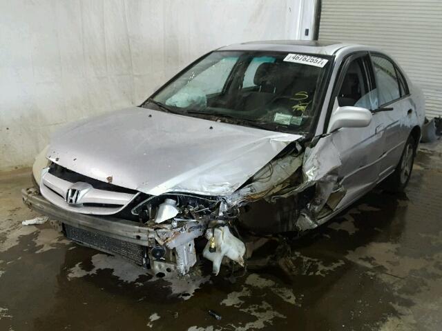 2HGES26754H625660 - 2004 HONDA CIVIC EX SILVER photo 2