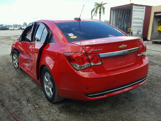 1G1PC5SB5F7299740 - 2015 CHEVROLET CRUZE LT RED photo 3