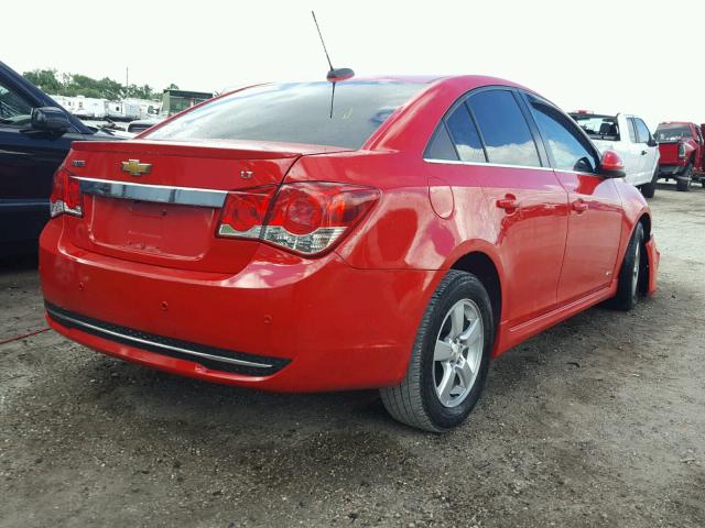 1G1PC5SB5F7299740 - 2015 CHEVROLET CRUZE LT RED photo 4