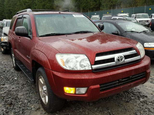 JTEBU14R158041818 - 2005 TOYOTA 4RUNNER SR MAROON photo 1