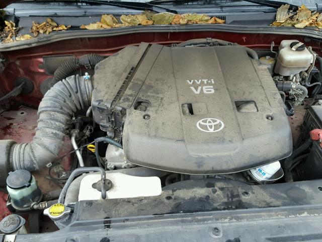 JTEBU14R158041818 - 2005 TOYOTA 4RUNNER SR MAROON photo 7