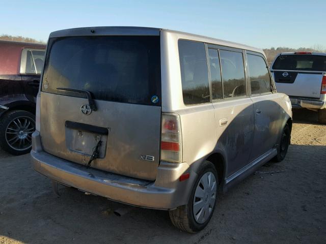 JTLKT324364079557 - 2006 TOYOTA SCION XB Plata foto 4