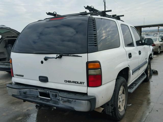 1GNEC13ZX4R139025 - 2004 CHEVROLET TAHOE C150 WHITE photo 4