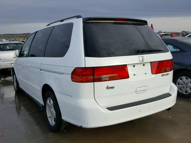 2HKRL18691H590037 - 2001 HONDA ODYSSEY EX WHITE photo 3