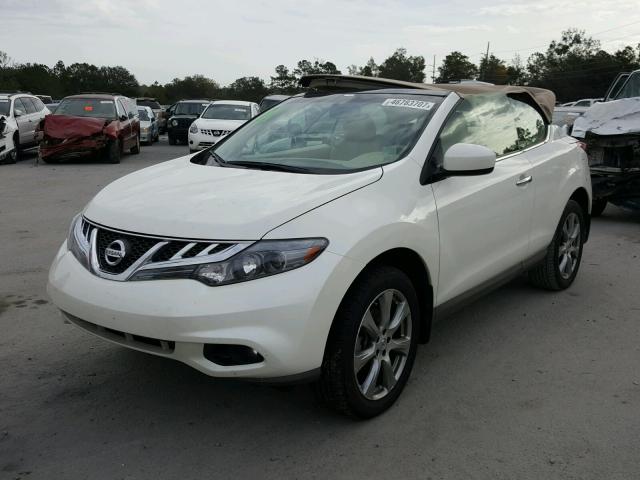 JN8AZ1FY9EW301890 - 2014 NISSAN MURANO CRO WHITE photo 2