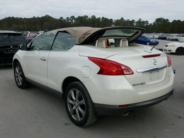 JN8AZ1FY9EW301890 - 2014 NISSAN MURANO CRO WHITE photo 3