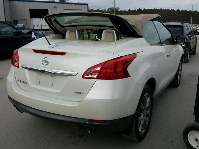 JN8AZ1FY9EW301890 - 2014 NISSAN MURANO CRO WHITE photo 4