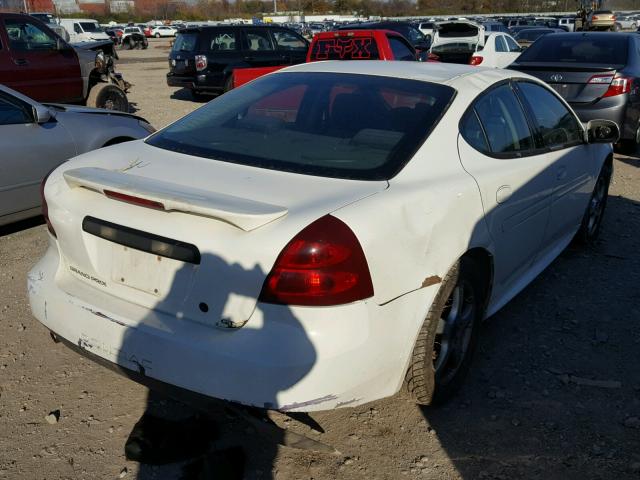 2G2WP522741260931 - 2004 PONTIAC GRAND PRIX WHITE photo 4