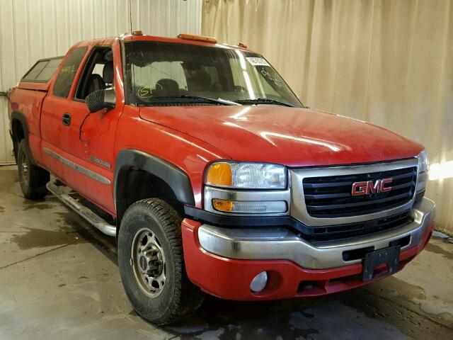 1GTHK29U45E222582 - 2005 GMC SIERRA K25 RED photo 1