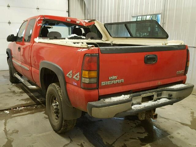 1GTHK29U45E222582 - 2005 GMC SIERRA K25 RED photo 3