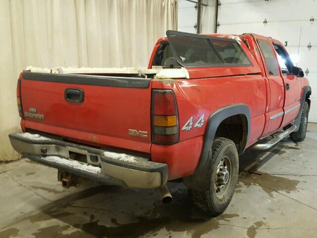 1GTHK29U45E222582 - 2005 GMC SIERRA K25 RED photo 4