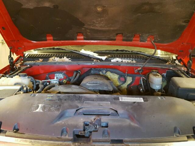 1GTHK29U45E222582 - 2005 GMC SIERRA K25 RED photo 7