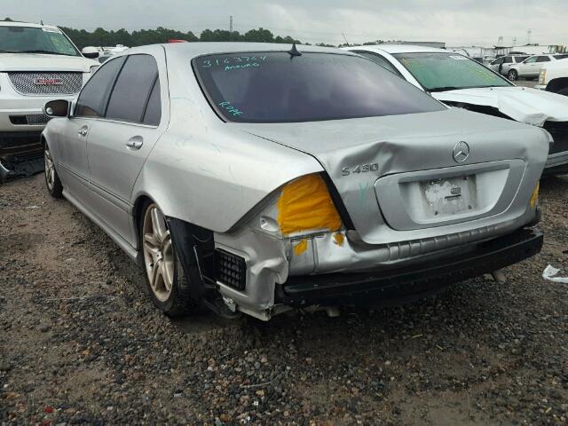 WDBNG70J36A471001 - 2006 MERCEDES-BENZ S 430 SILVER photo 3