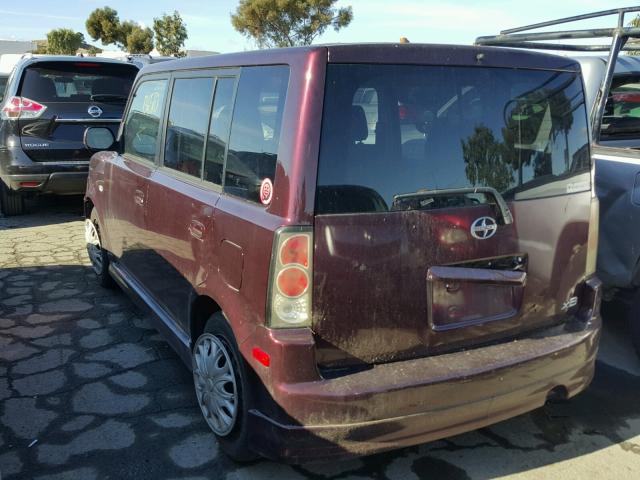 JTLKT324X64050444 - 2006 TOYOTA SCION XB ბურგუნდია ფოტო 3