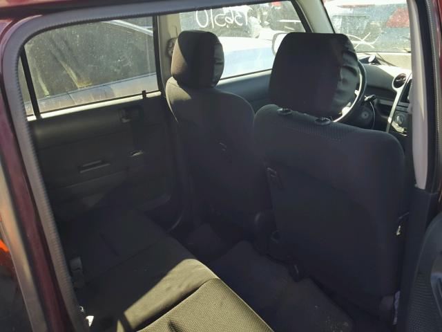 JTLKT324X64050444 - 2006 TOYOTA SCION XB ბურგუნდია ფოტო 6