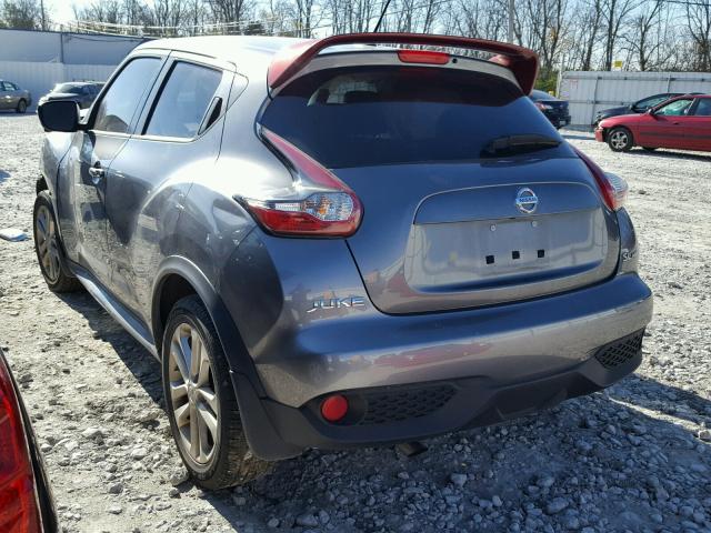 JN8AF5MV6GT654794 - 2016 NISSAN JUKE S GRAY photo 3