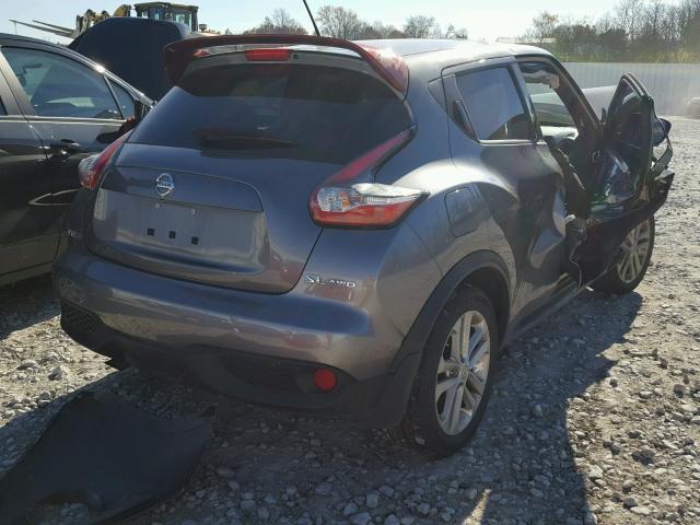 JN8AF5MV6GT654794 - 2016 NISSAN JUKE S GRAY photo 4