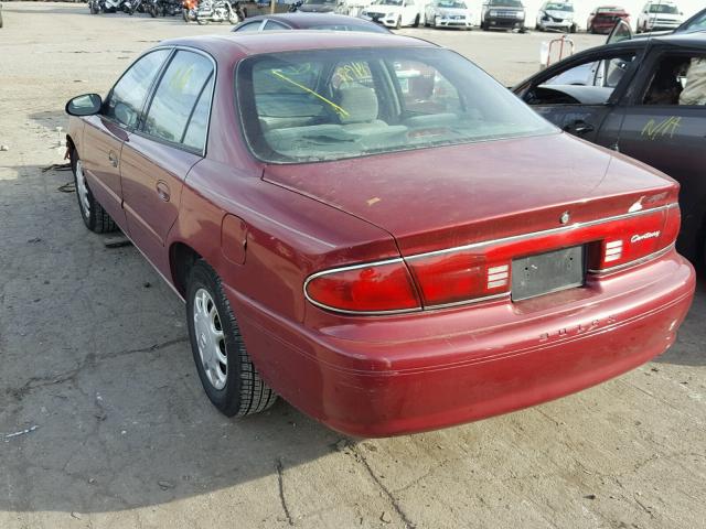 2G4WS52J851114780 - 2005 BUICK CENTURY CU MAROON photo 3