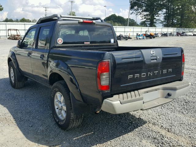 1N6MD27Y23C427693 - 2003 NISSAN FRONTIER C BLACK photo 3