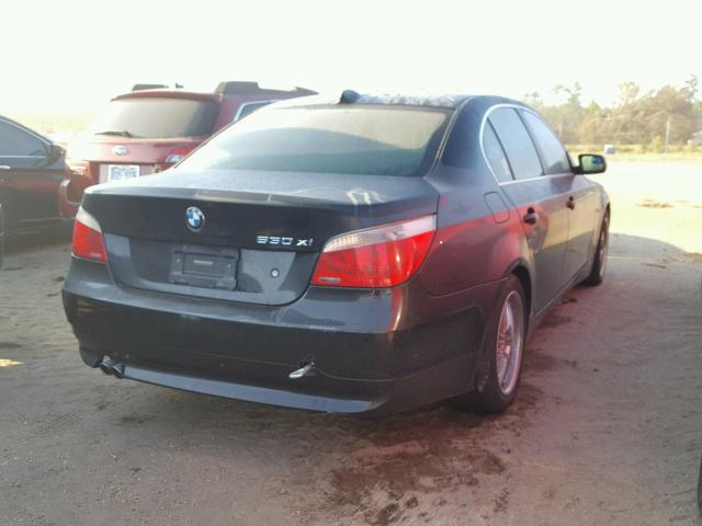 WBANF73556CG66945 - 2006 BMW 530 XI BLACK photo 4