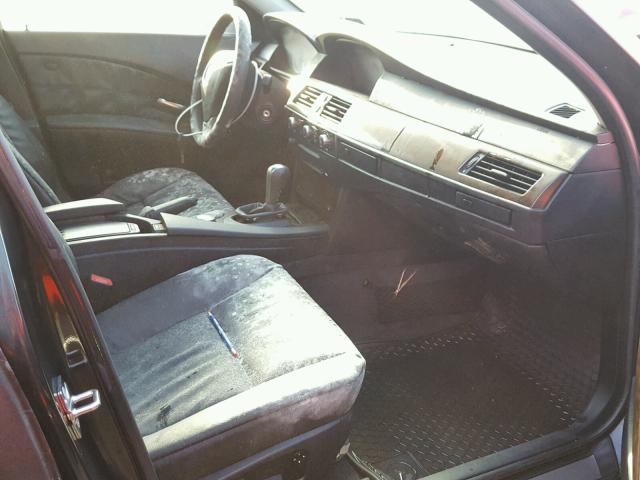 WBANF73556CG66945 - 2006 BMW 530 XI BLACK photo 5