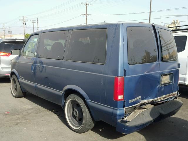 1GKDM19W4TB523375 - 1996 GMC SAFARI XT BLUE photo 3