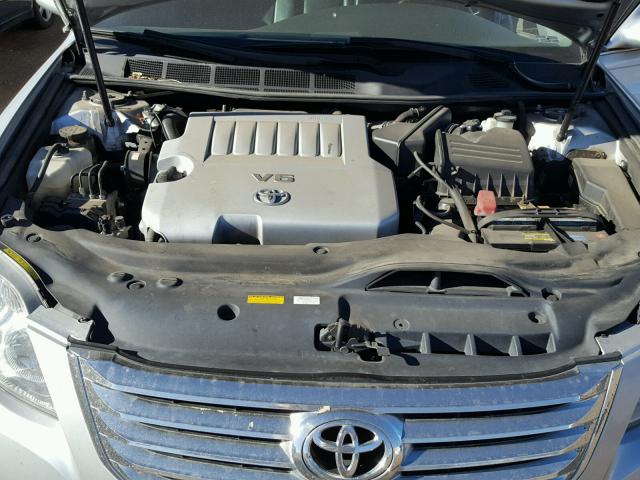 4T1BK36B89U327762 - 2009 TOYOTA AVALON XL SILVER photo 7