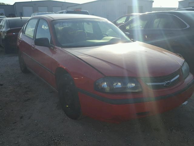 2G1WF52E149390688 - 2004 CHEVROLET IMPALA RED photo 1