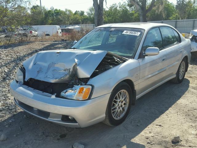 4S3BE625347204360 - 2004 SUBARU LEGACY L S SILVER photo 2