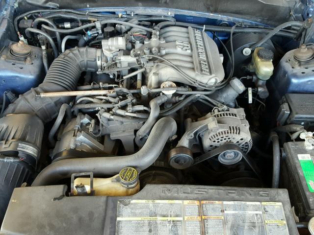 1FALP4043TF227709 - 1996 FORD MUSTANG BLUE photo 7