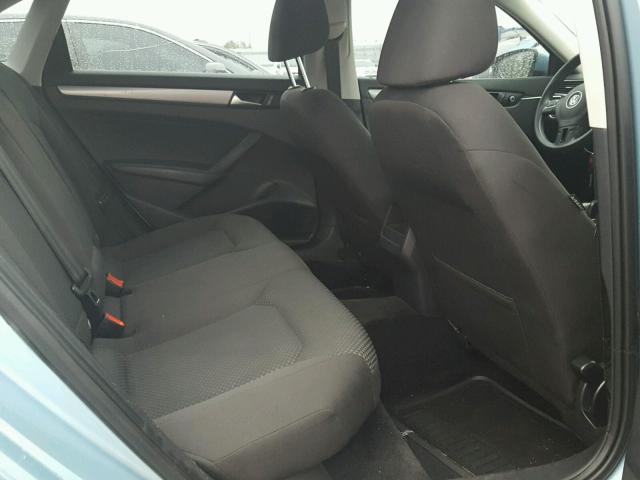 1VWAP7A33CC054815 - 2012 VOLKSWAGEN PASSAT S BLUE photo 6
