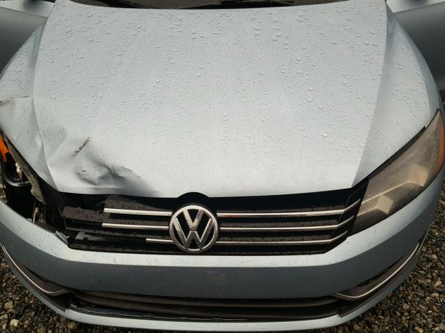 1VWAP7A33CC054815 - 2012 VOLKSWAGEN PASSAT S BLUE photo 7