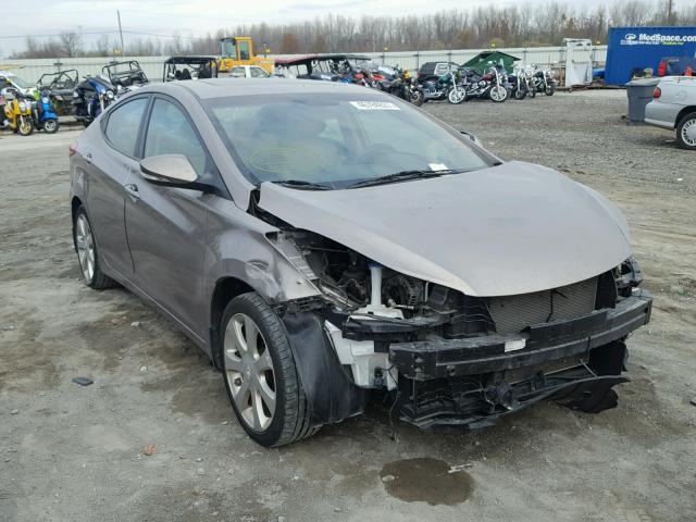 5NPDH4AE4CH144864 - 2012 HYUNDAI ELANTRA GL GRAY photo 1