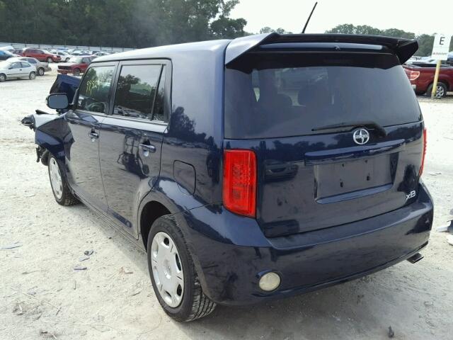 JTLKE50E081031861 - 2008 TOYOTA SCION XB BLUE photo 3