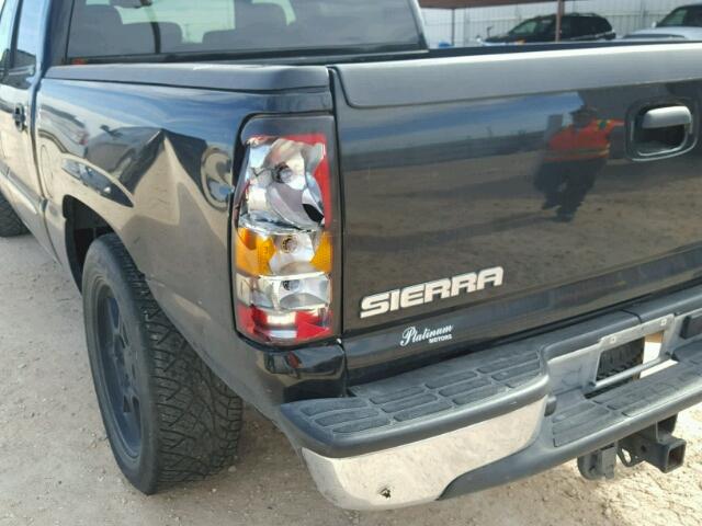 2GTEC13T661175309 - 2006 GMC NEW SIERRA BLACK photo 9