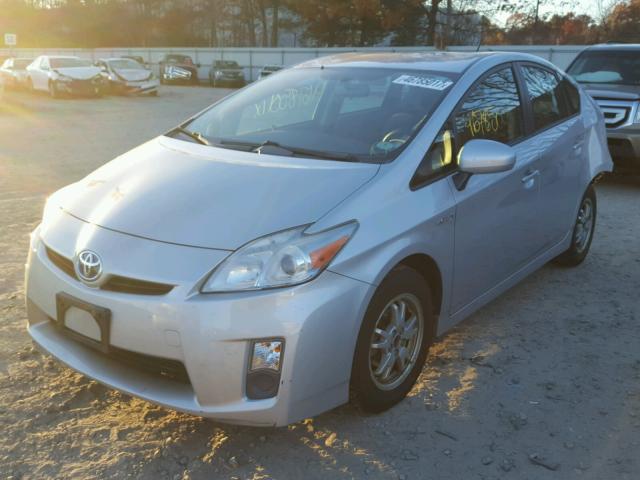 JTDKN3DU1A0109321 - 2010 TOYOTA PRIUS SILVER photo 2