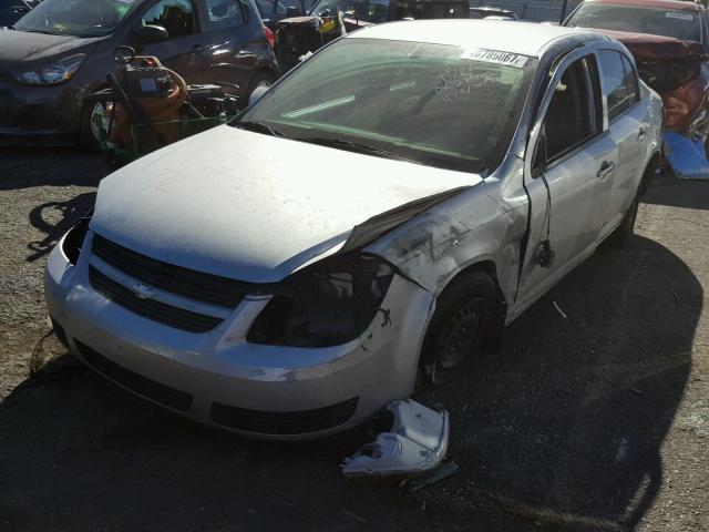 1G1AL55F577122028 - 2007 CHEVROLET COBALT LT SILVER photo 2