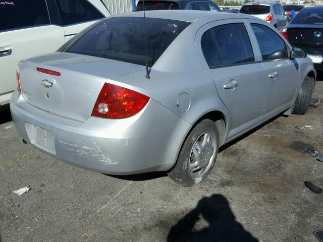 1G1AL55F577122028 - 2007 CHEVROLET COBALT LT SILVER photo 4