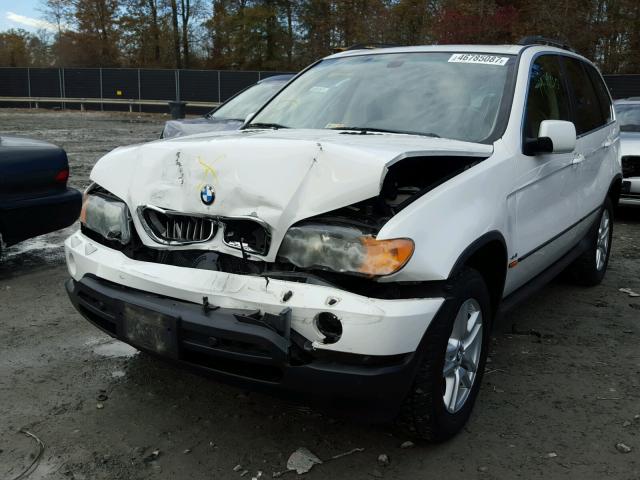 5UXFB33553LH41388 - 2003 BMW X5 4.4I WHITE photo 2