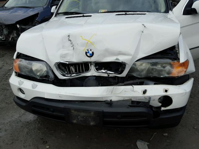 5UXFB33553LH41388 - 2003 BMW X5 4.4I WHITE photo 7