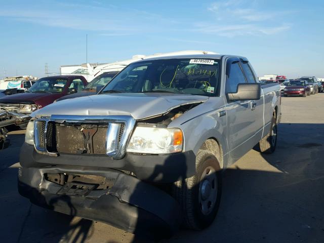 1FTRX12W38FB64507 - 2008 FORD F150 SILVER photo 2