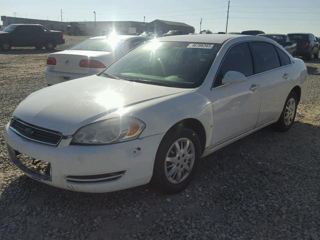 2G1WS553X89247492 - 2008 CHEVROLET IMPALA POL WHITE photo 2