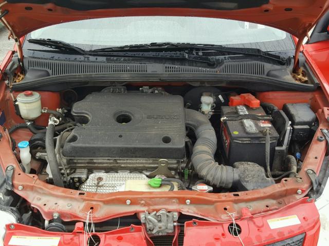 JS2YA413385103756 - 2008 SUZUKI SX4 BASE RED photo 7