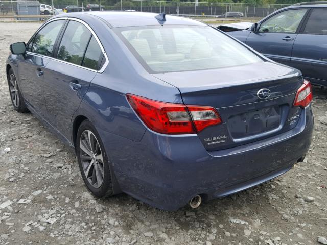 4S3BNEN63H3023982 - 2017 SUBARU LEGACY 3.6 BLUE photo 3