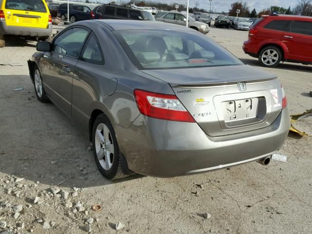 2HGFG12867H576004 - 2007 HONDA CIVIC EX GRAY photo 3