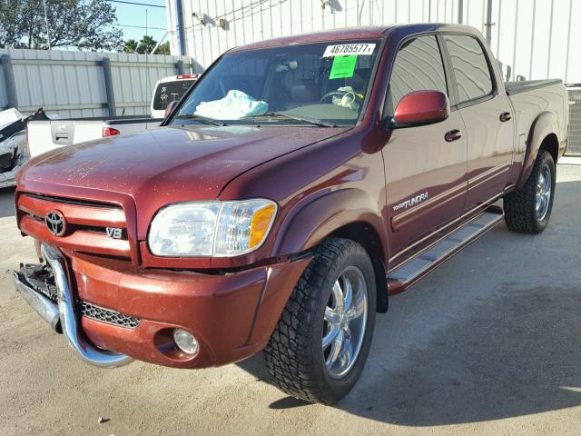 5TBET38136S539089 - 2006 TOYOTA TUNDRA DOU MAROON photo 2