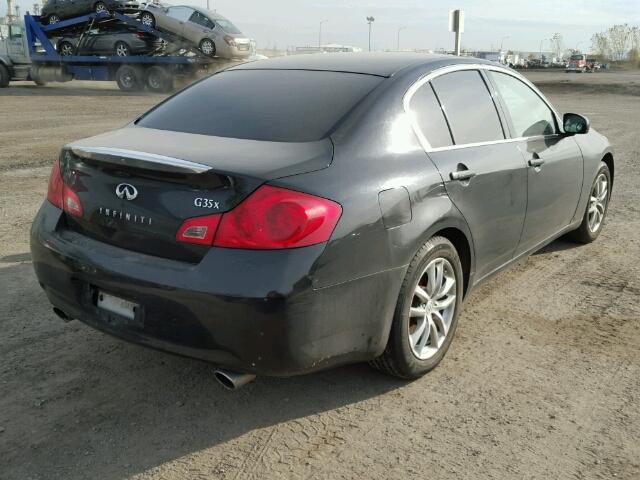 JNKBV61F87M813524 - 2007 INFINITI G35 BLACK photo 4