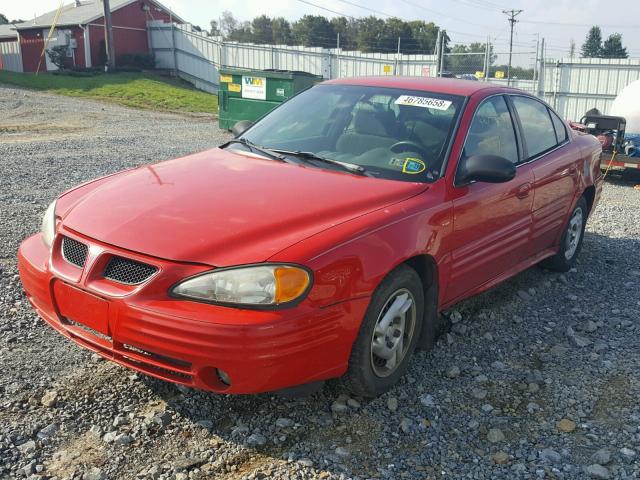 1G2NF52F82C246738 - 2002 PONTIAC GRAND AM S RED photo 2